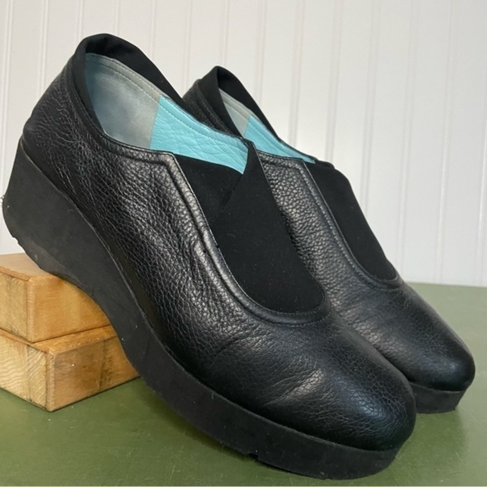 Thierry Rabotin Lightweight Platform Slip on Shoes w Stretch Tops